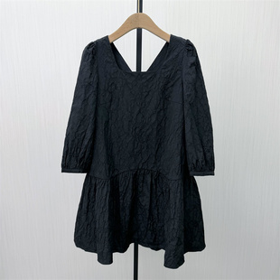 法式 新品 连衣裙女气质淑女小个子显瘦通勤a字裙514 2026春季 彩