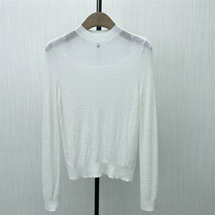 2025冬季 显瘦内搭长袖 新品 女轻薄修身 上衣2201 针织打底衫 图