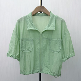 C●2026春季新品 防晒外套女透气空调服开衫轻薄休闲短上衣3321