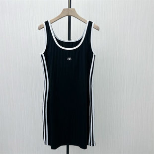 连衣裙女简约修身 无袖 新品 显瘦包臀打底T恤裙子829 2025秋季