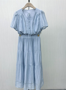 乂●2025夏季新品 小清新套装女时尚短袖衬衫半身裙两件套4129