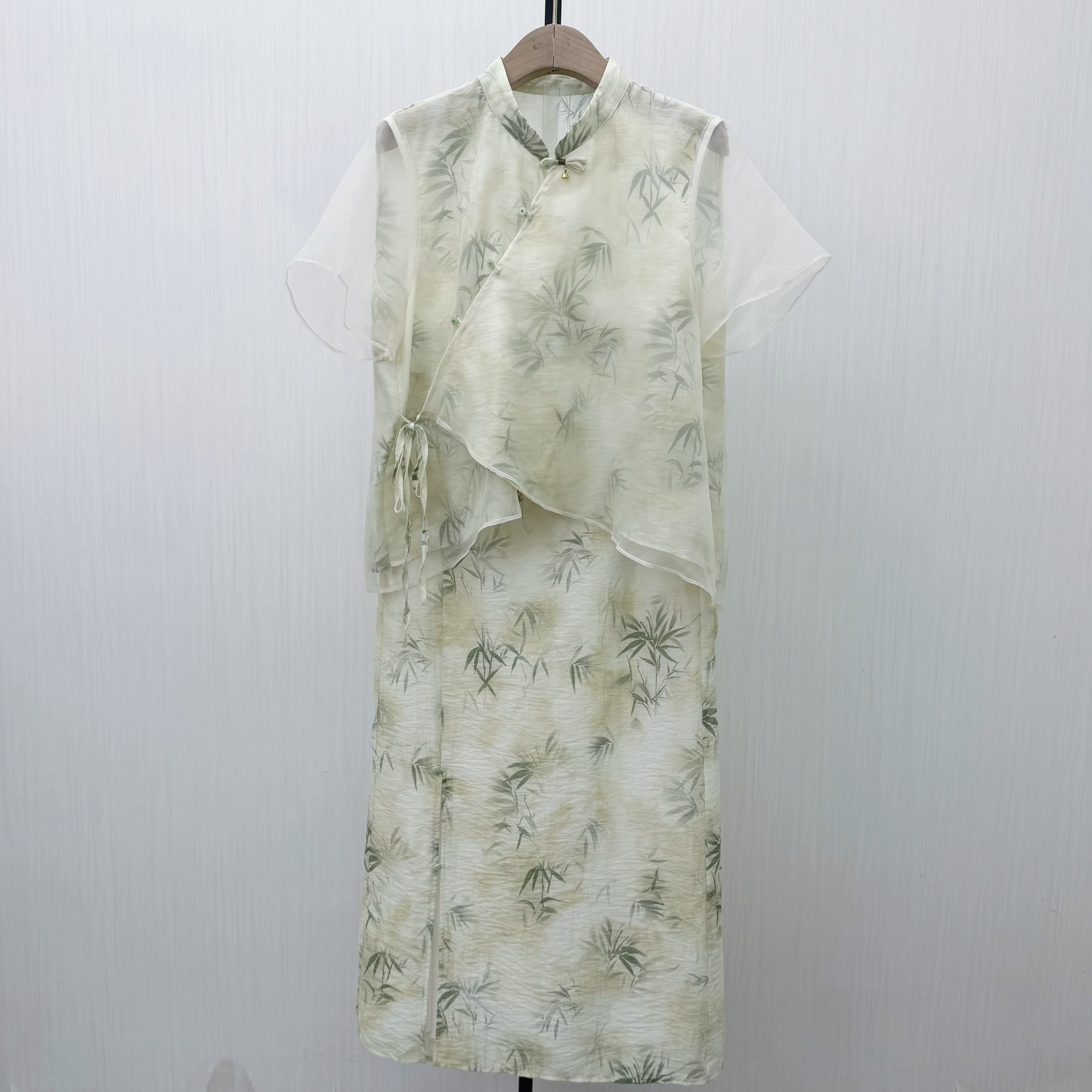 图●2026夏季新品 新中式套装裙子女气质显瘦清新淑女连衣裙1234