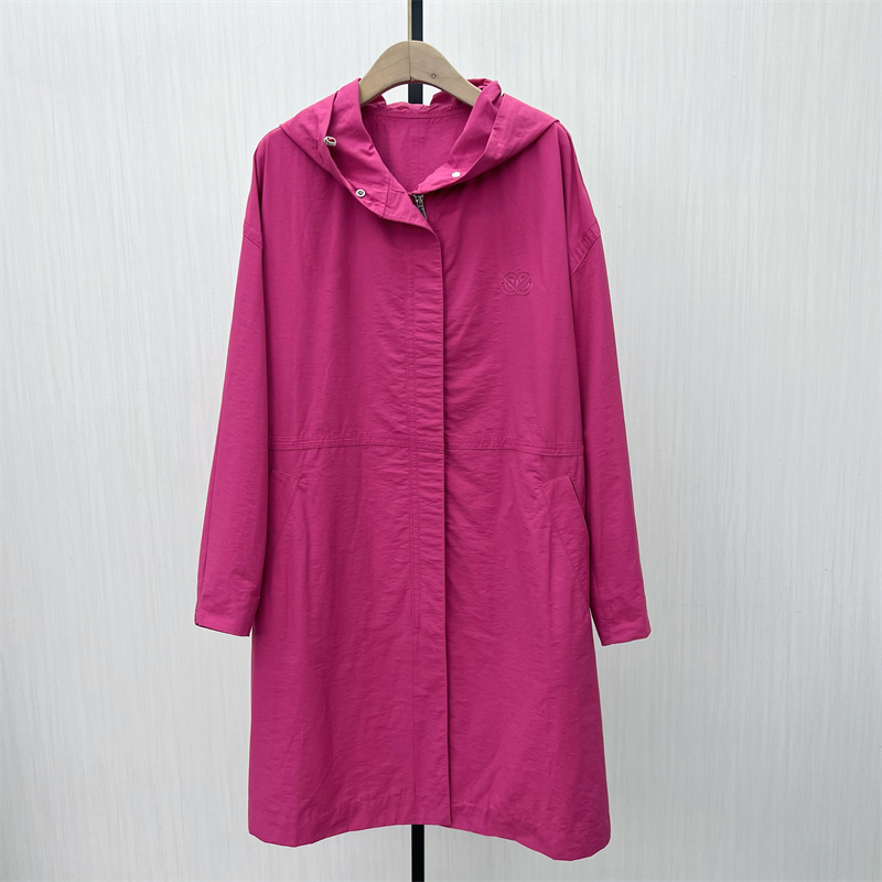 S●2025秋季新品 连帽风衣女中长款宽松小众设计感休闲外套308