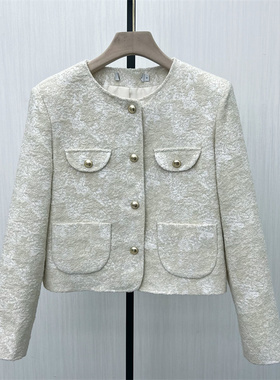 恩●2025冬季新品 小香风西装外套女气质通勤小个子短款夹克105