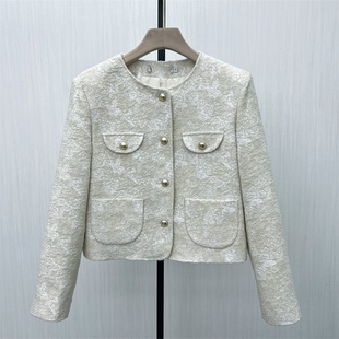 恩●2025冬季新品 小香风西装外套女气质通勤小个子短款夹克105