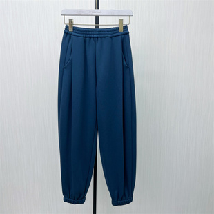 女松紧腰显瘦宽松通勤百搭长裤 fei 加绒卫裤 新品 8003 2025冬季