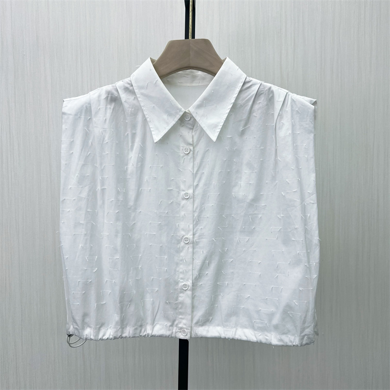 恩●2025夏季新品 法式无袖衬衫女宽松休闲简约百搭显瘦上衣822
