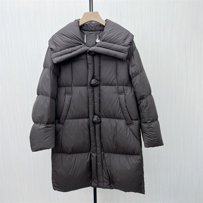 恩●2025冬季新品 羽绒服女中长款时尚宽松加厚鸭绒保暖外套921