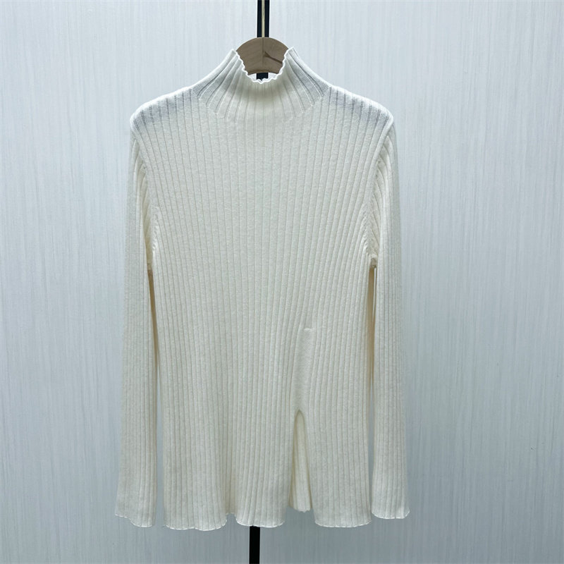 S●2025冬季新品 绵羊毛针织衫女宽松百搭套头高领打底毛衣925