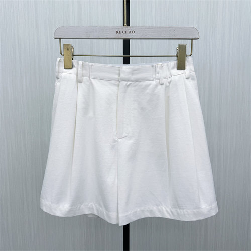 伊●2026夏季新品 棉麻短裤女高腰显瘦宽松休闲百搭a字阔腿裤3580
