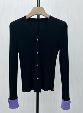 良月●2025冬季新品 针织打底衫女弹力修身显瘦内搭长袖上衣1308