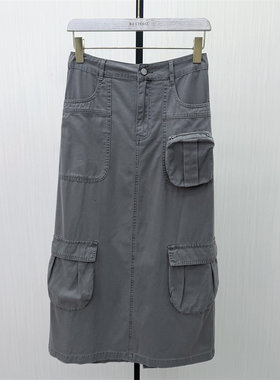 S●2026夏季新品 牛仔半身裙女高腰显瘦休闲通勤直筒百搭长裙755