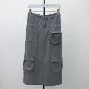 牛仔半身裙女高腰显瘦休闲通勤直筒百搭长裙755 新品 2026夏季