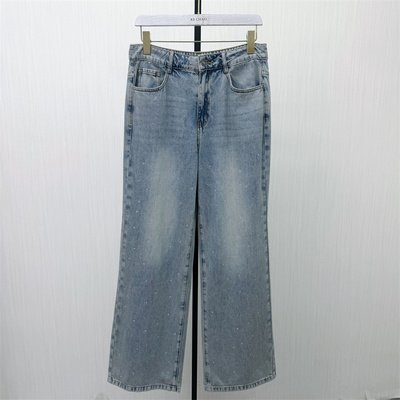 S●2026夏季新品 阔腿牛仔裤女高腰显瘦宽松直筒百搭休闲长裤168