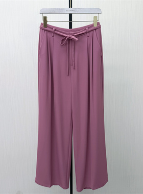 香●2026夏季新品 阔腿裤女直筒通勤显瘦垂感拖地休闲长裤3179