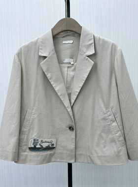 C●2025秋季新品 西装外套女气质通勤小个子短款夹克上衣3055