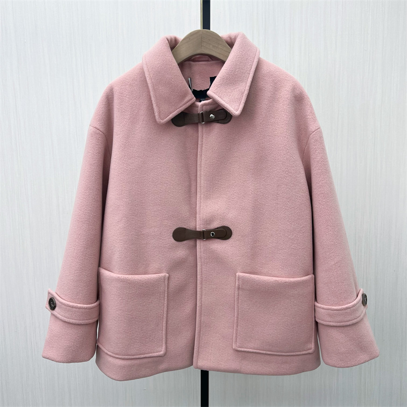 图●2025冬季新品 夹棉呢子大衣女气质宽松百搭短款加厚毛呢外套