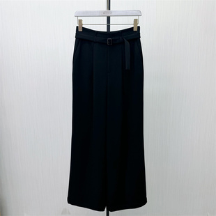 良月●2026春季新品 西装阔腿裤女高腰显瘦宽松直筒通勤长裤8137