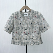 西装 fei 外套女宽松休闲通勤西服上衣7271 时尚 短袖 2025秋季 新品