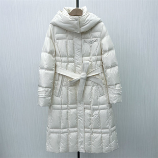 司●2025冬季新品 羽绒服女时尚长款宽松加厚保暖白鸭绒外套1030