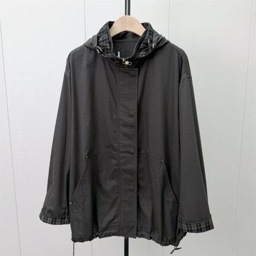 S●2026秋季新品 风衣女中长款宽松通勤简约百搭休闲外套722