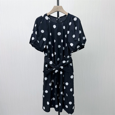 恩●2026夏季新品 小清新长裙连衣裙女气质显瘦法式圆点茶歇裙106