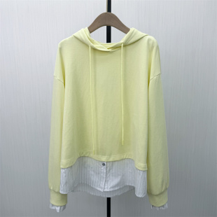 连帽套头卫衣女休闲宽松假两件长袖 新品 上衣4511 2026春季 艾W