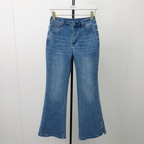 fei●2026秋季新品 微喇紧身牛仔裤女高腰显瘦修身长裤铅笔裤7280
