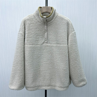 羊羔毛套头外套女宽松休闲百搭加厚保暖外套3227 新品 2025冬季