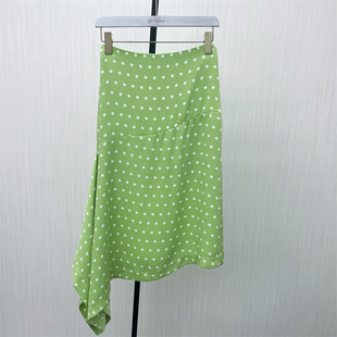 法式 新品 圆点半身裙女高腰显瘦气质垂感长裙4840 2026春季 欧S