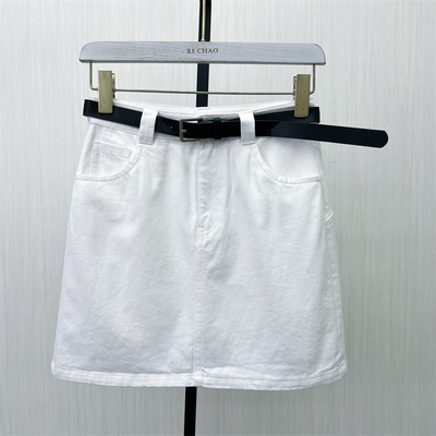 fei●2025夏季新品 牛仔半身裙女高腰显瘦休闲通勤a字短裙6282