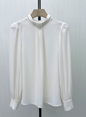 KA●2025冬季新品 法式长袖衬衫女小众气质别致宽松打底上衣0821