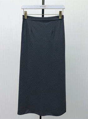 恩●2026春季新品 直筒半身裙女气质通勤高腰显瘦垂感a字长裙930