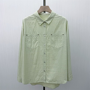 2026春季 女休闲小众宽松中长款 新品 衬衫 上衣1387 慵懒风长袖