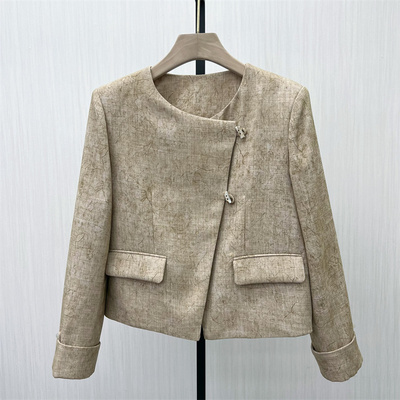 S●2025秋季新品 新中式盘扣外套女气质通勤百搭复古国风夹克913