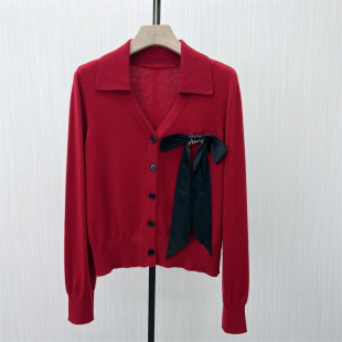 女气质宽松小个子毛衫 恩 绵羊毛针织开衫 新品 上衣201 2025冬季