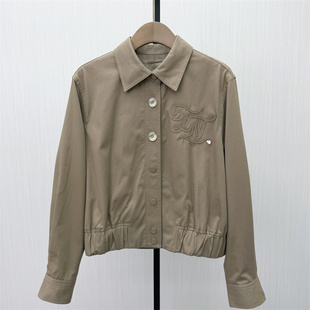 恩●2026春季新品 风衣外套女宽松休闲百搭小个子短款工装夹克915