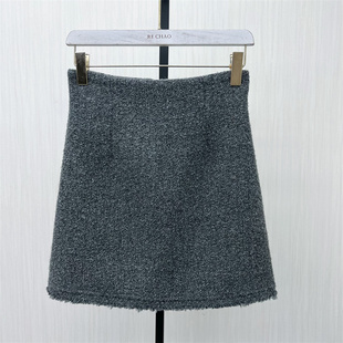 新品 毛呢包臀半身裙女高腰a字百搭显瘦气质短裙3121 2025冬季