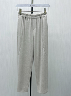 C●2025冬季新品 直筒长裤女高腰显瘦宽松休闲通勤百搭烟管裤5113