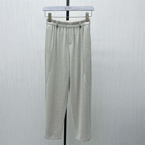 C●2025冬季新品 直筒长裤女高腰显瘦宽松休闲通勤百搭烟管裤5113