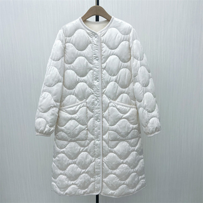 图●2025冬季新品 长款羽绒服女时尚圆领宽松百搭保暖外套8701