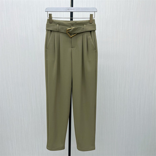 西装 新品 哈伦裤 女高腰显瘦休闲通勤长裤 820 恩 烟管裤 2025秋季