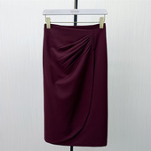 彩 半身裙女高腰显瘦气质通勤百搭包臀裙子412 西装 2026春季 新品