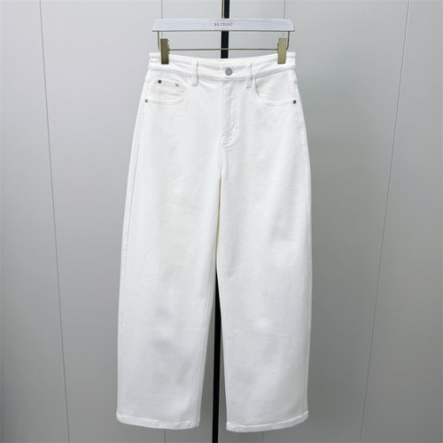 恩●2026冬季新品 磨毛哈伦牛仔裤女高腰显瘦宽松休闲老爹裤707