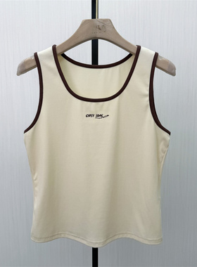 C●2026春季新品 短款背心T恤女修身显瘦打底无袖吊带上衣1093