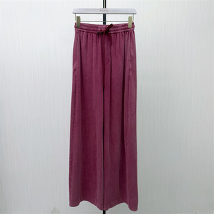 女松紧腰显瘦宽松百搭阔腿裤 休闲直筒长裤 新品 626 2026夏季