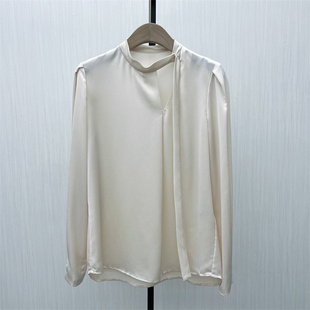 KA●2025秋季新品 法式长袖衬衫女气质小众别致宽松打底上衣0461