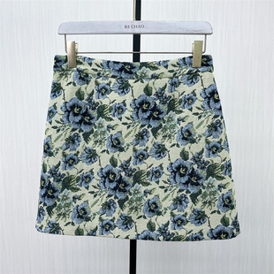 碎花半身裙女高腰显瘦休闲通勤包臀a字短裙3003 新品 熠 2026春季