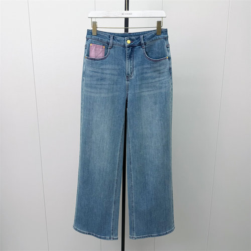 乂●2026秋季新品 阔腿牛仔裤女高腰显瘦宽松百搭休闲长裤2933