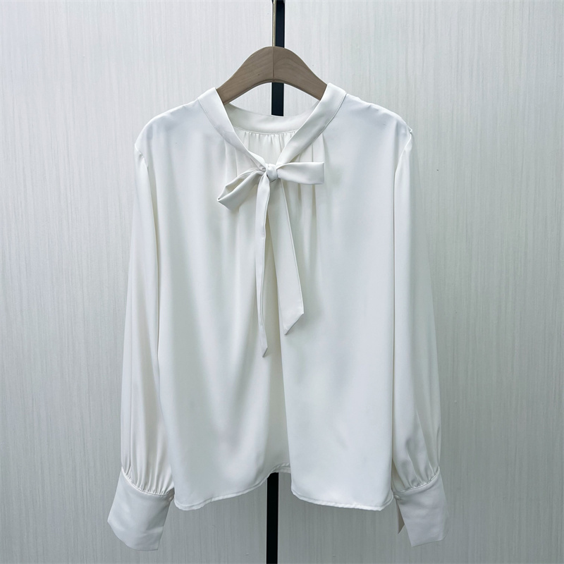 良月●2025春季新品 法式长袖衬衫女小众气质别致宽松上衣7354